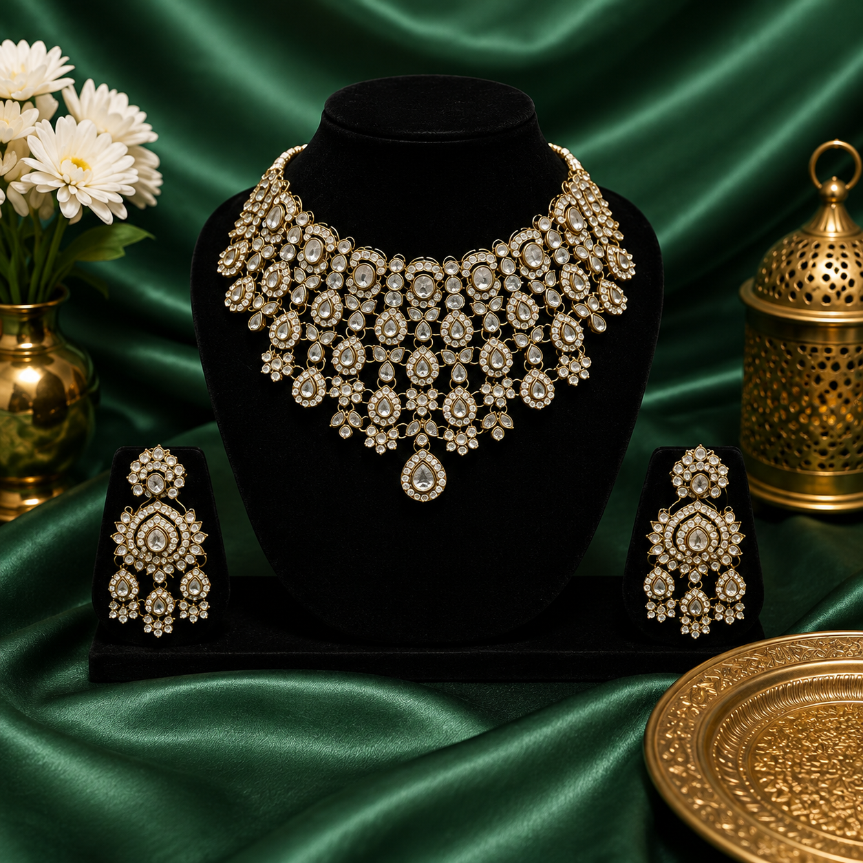 Royal Noor Kundan Bridal Necklace Set
