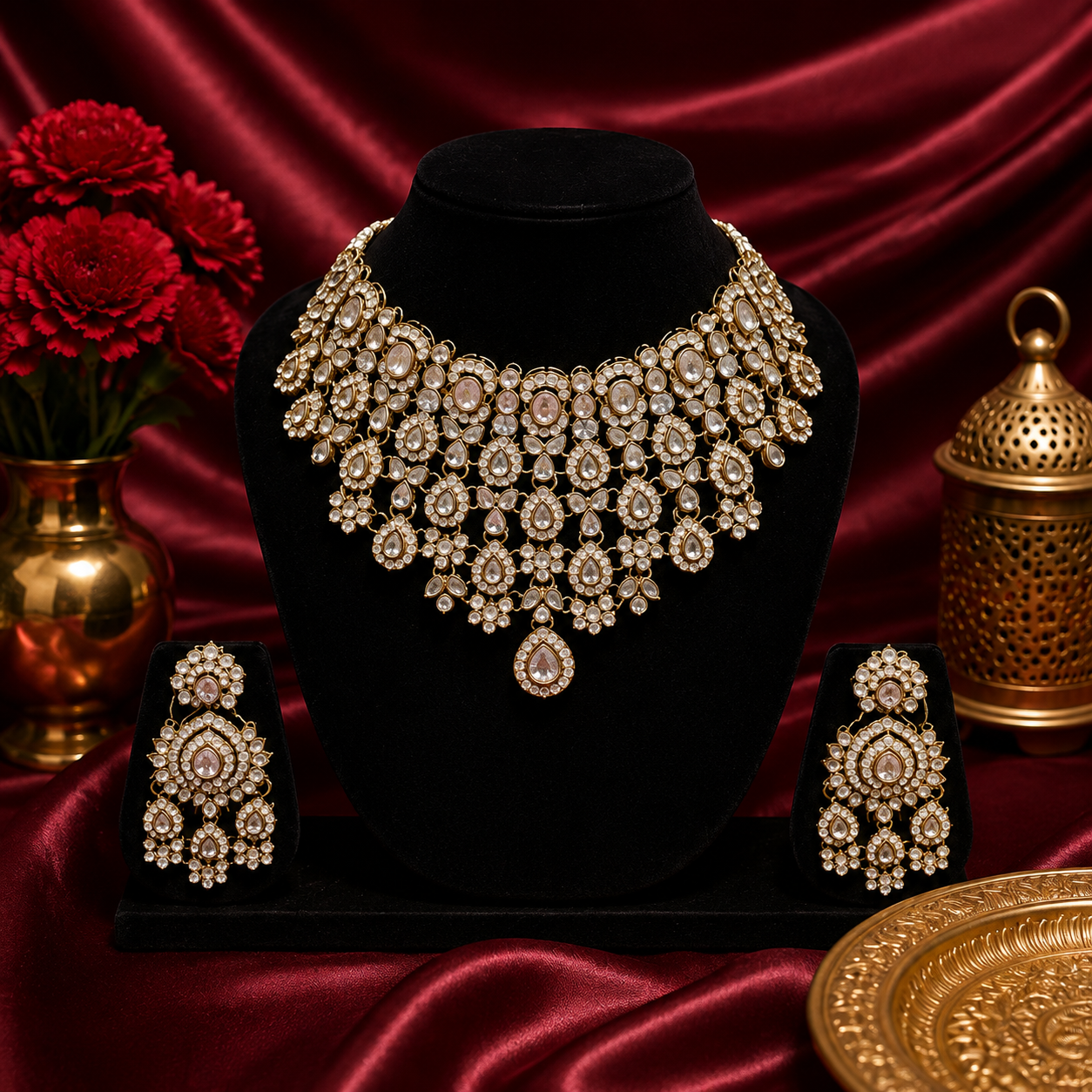 Royal Noor Kundan Bridal Necklace Set