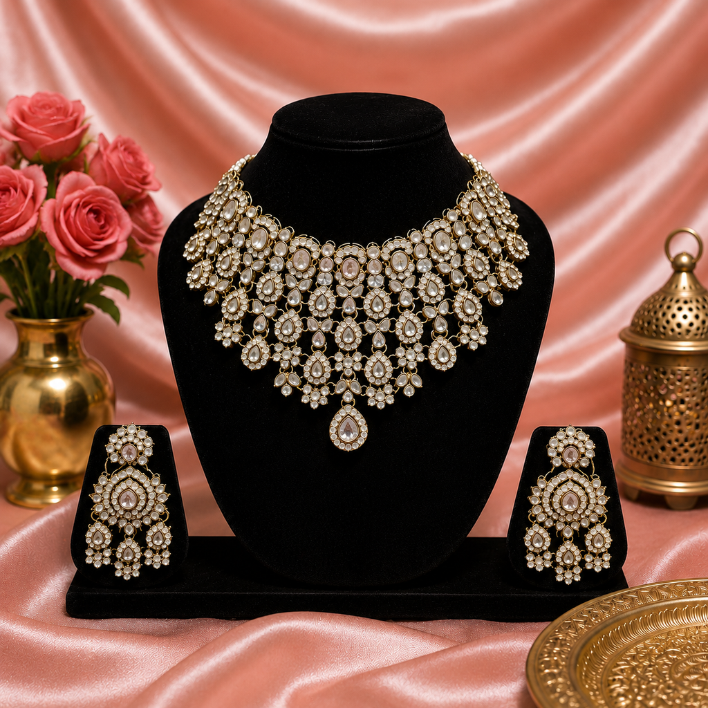 Royal Noor Kundan Bridal Necklace Set