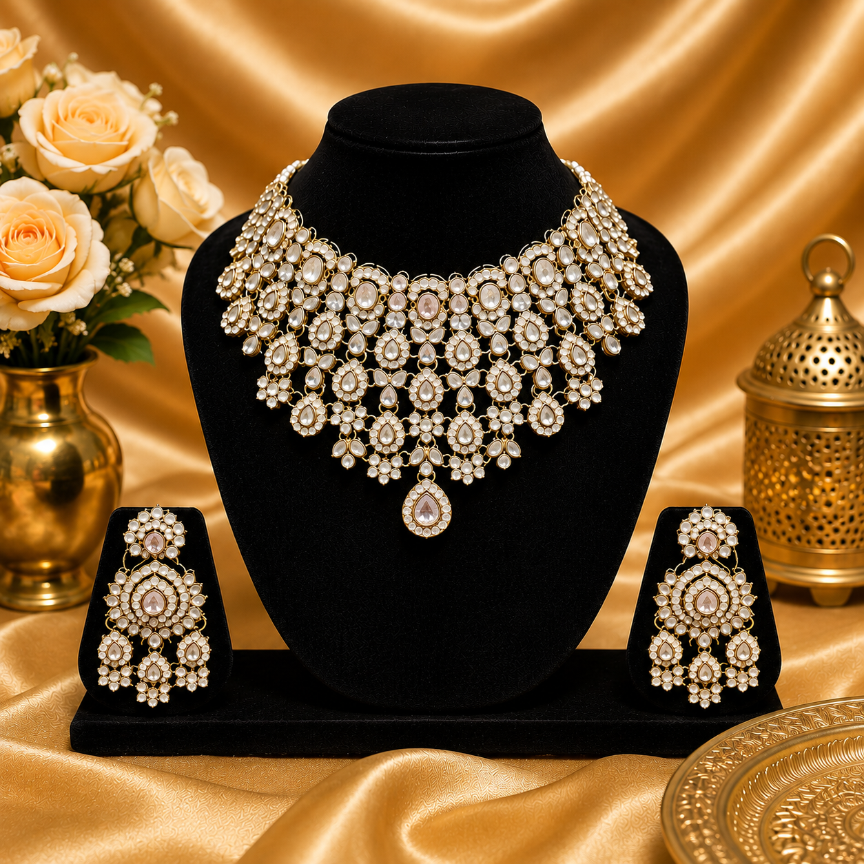 Royal Noor Kundan Bridal Necklace Set