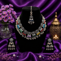 Rangrez Noor Oxidized Necklace Set