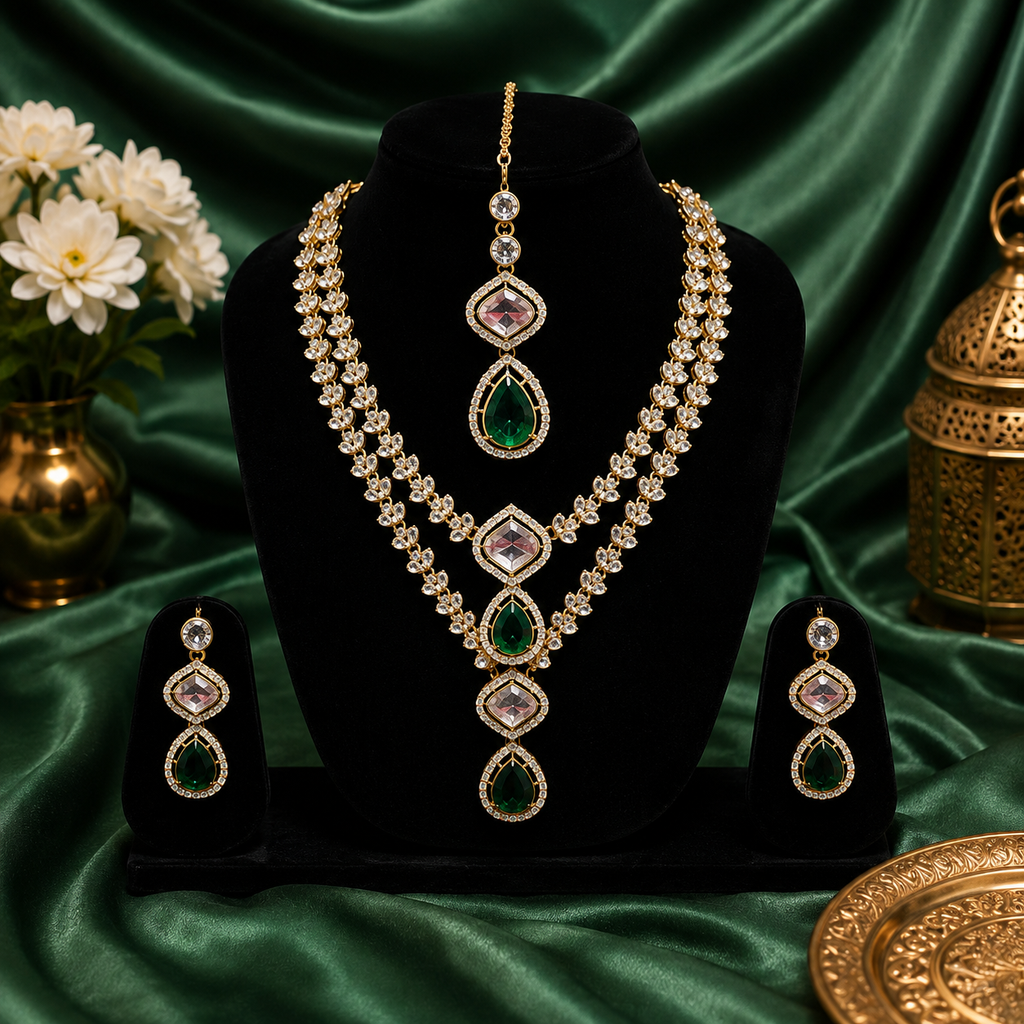 Emerald Noor Luxe Necklace Set