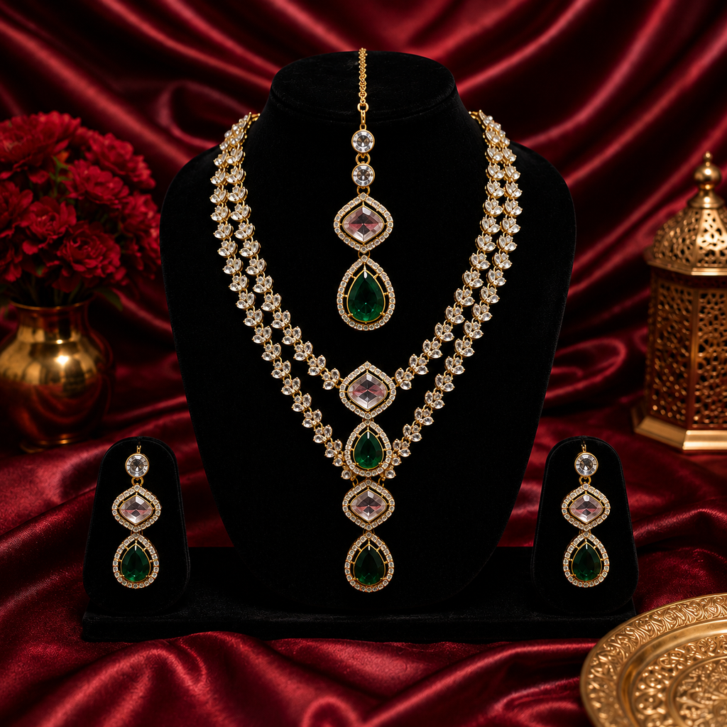 Emerald Noor Luxe Necklace Set