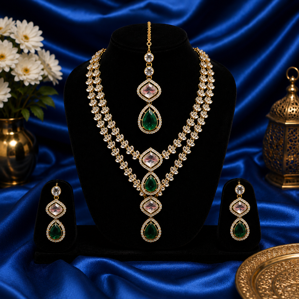 Emerald Noor Luxe Necklace Set