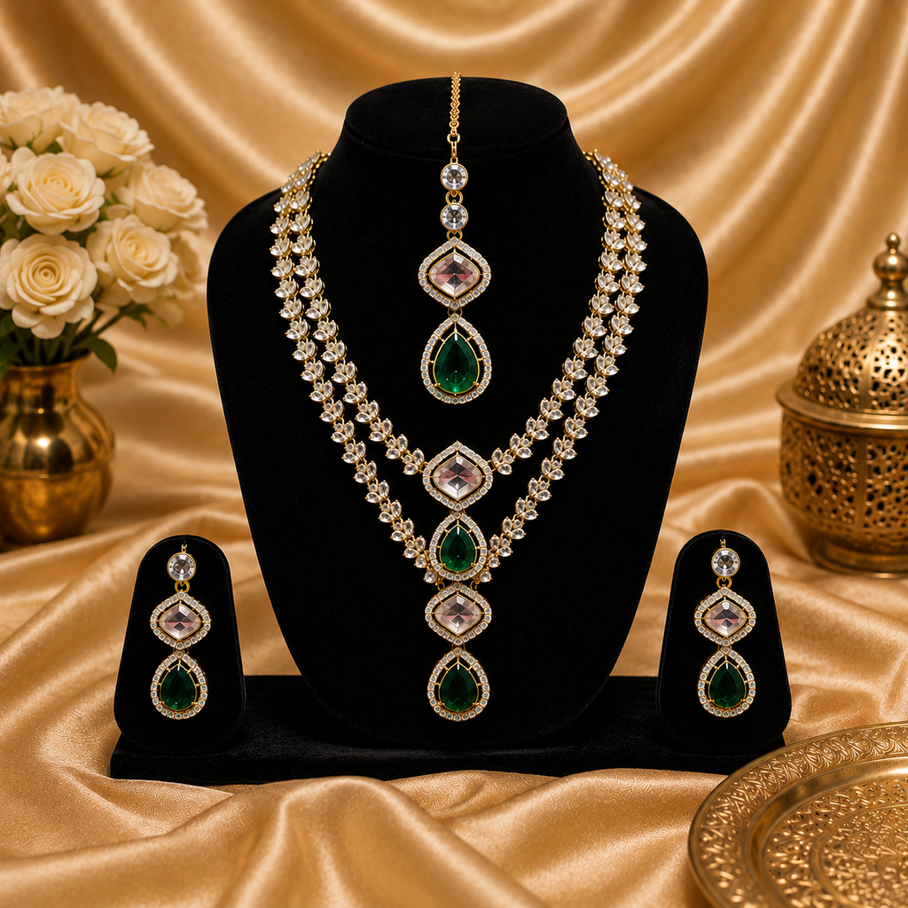 Emerald Noor Luxe Necklace Set